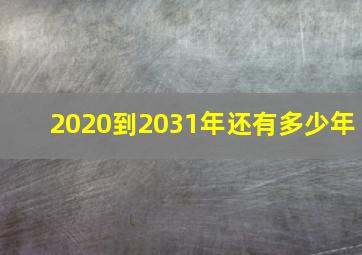 2020到2031年还有多少年