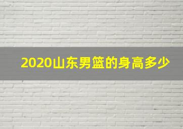 2020山东男篮的身高多少