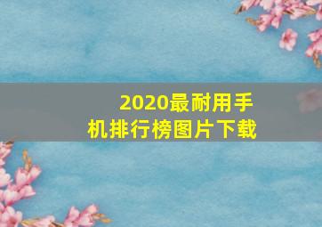 2020最耐用手机排行榜图片下载