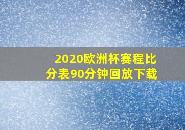 2020欧洲杯赛程比分表90分钟回放下载