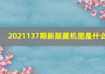 2021137期新版藏机图是什么