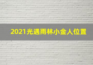 2021光遇雨林小金人位置