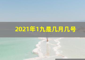 2021年1九是几月几号