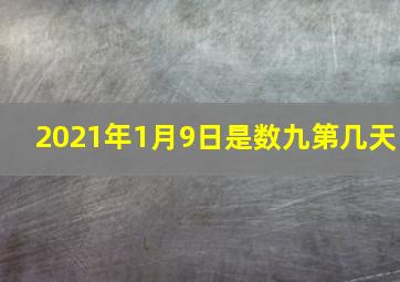 2021年1月9日是数九第几天