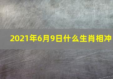 2021年6月9日什么生肖相冲