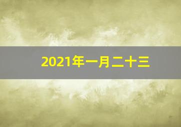 2021年一月二十三