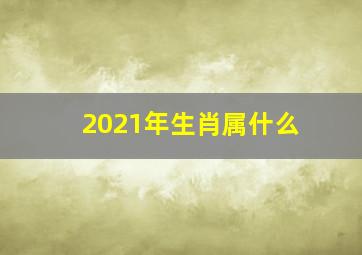 2021年生肖属什么