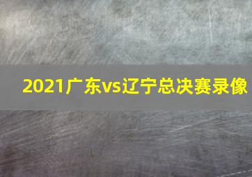 2021广东vs辽宁总决赛录像