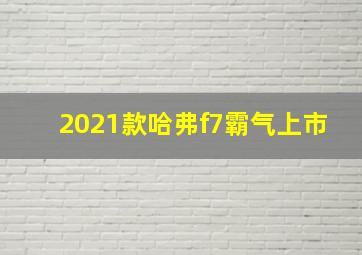 2021款哈弗f7霸气上市