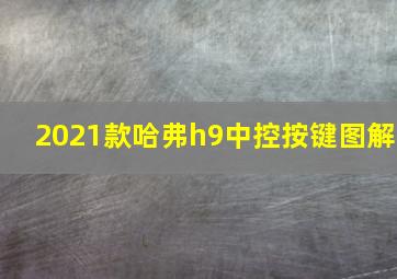 2021款哈弗h9中控按键图解