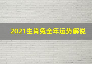 2021生肖兔全年运势解说