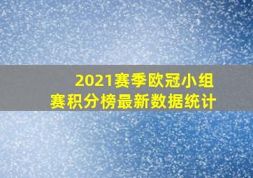 2021赛季欧冠小组赛积分榜最新数据统计