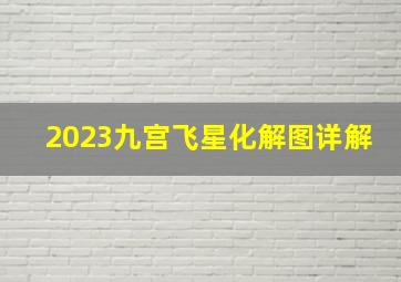 2023九宫飞星化解图详解