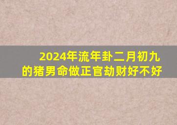 2024年流年卦二月初九的猪男命做正官劫财好不好