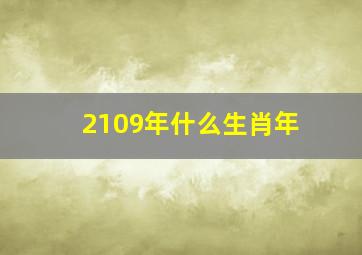 2109年什么生肖年