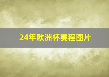 24年欧洲杯赛程图片