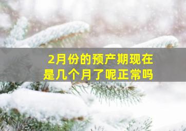 2月份的预产期现在是几个月了呢正常吗