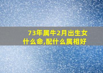 73年属牛2月出生女什么命,配什么属相好