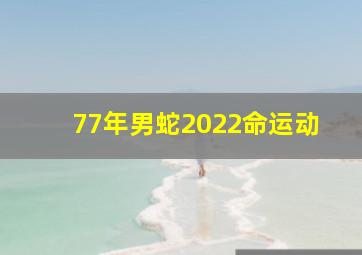 77年男蛇2022命运动