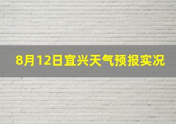 8月12日宜兴天气预报实况