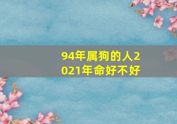 94年属狗的人2021年命好不好