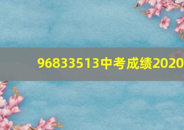 96833513中考成绩2020