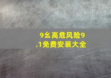 9幺高危风险9.1免费安装大全