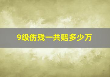 9级伤残一共赔多少万