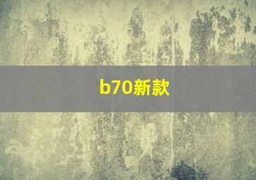 b70新款