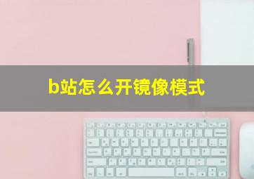 b站怎么开镜像模式