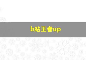 b站王者up