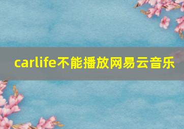 carlife不能播放网易云音乐