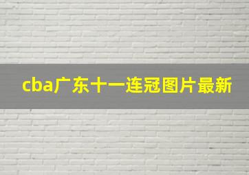 cba广东十一连冠图片最新