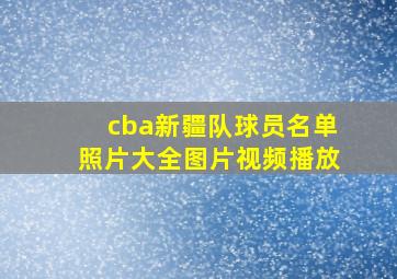 cba新疆队球员名单照片大全图片视频播放