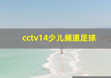 cctv14少儿频道足球