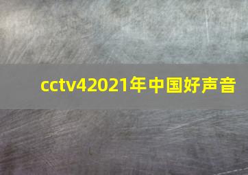 cctv42021年中国好声音