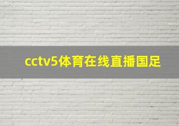 cctv5体育在线直播国足