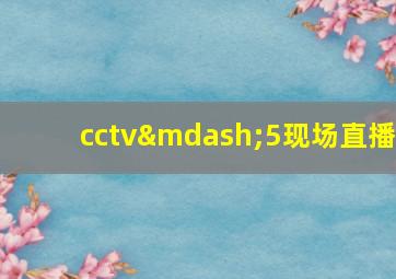 cctv—5现场直播