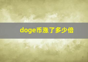 doge币涨了多少倍