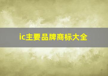 ic主要品牌商标大全