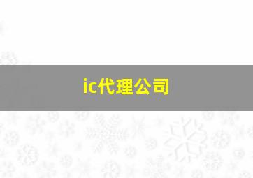 ic代理公司