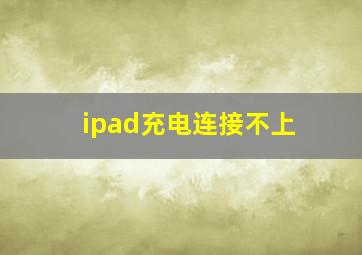 ipad充电连接不上