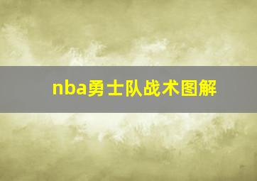 nba勇士队战术图解