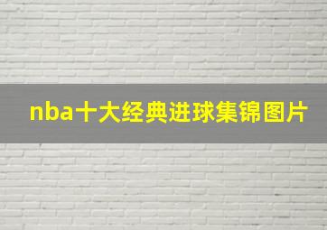 nba十大经典进球集锦图片