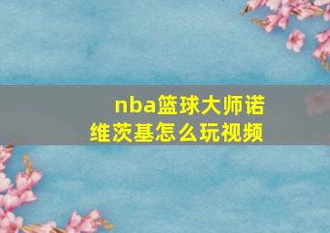 nba篮球大师诺维茨基怎么玩视频