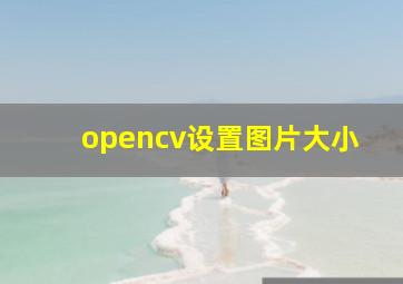 opencv设置图片大小