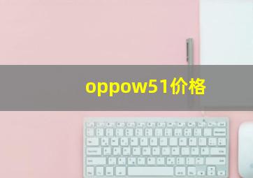 oppow51价格