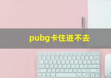 pubg卡住进不去