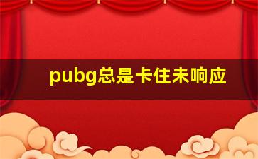 pubg总是卡住未响应