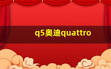 q5奥迪quattro